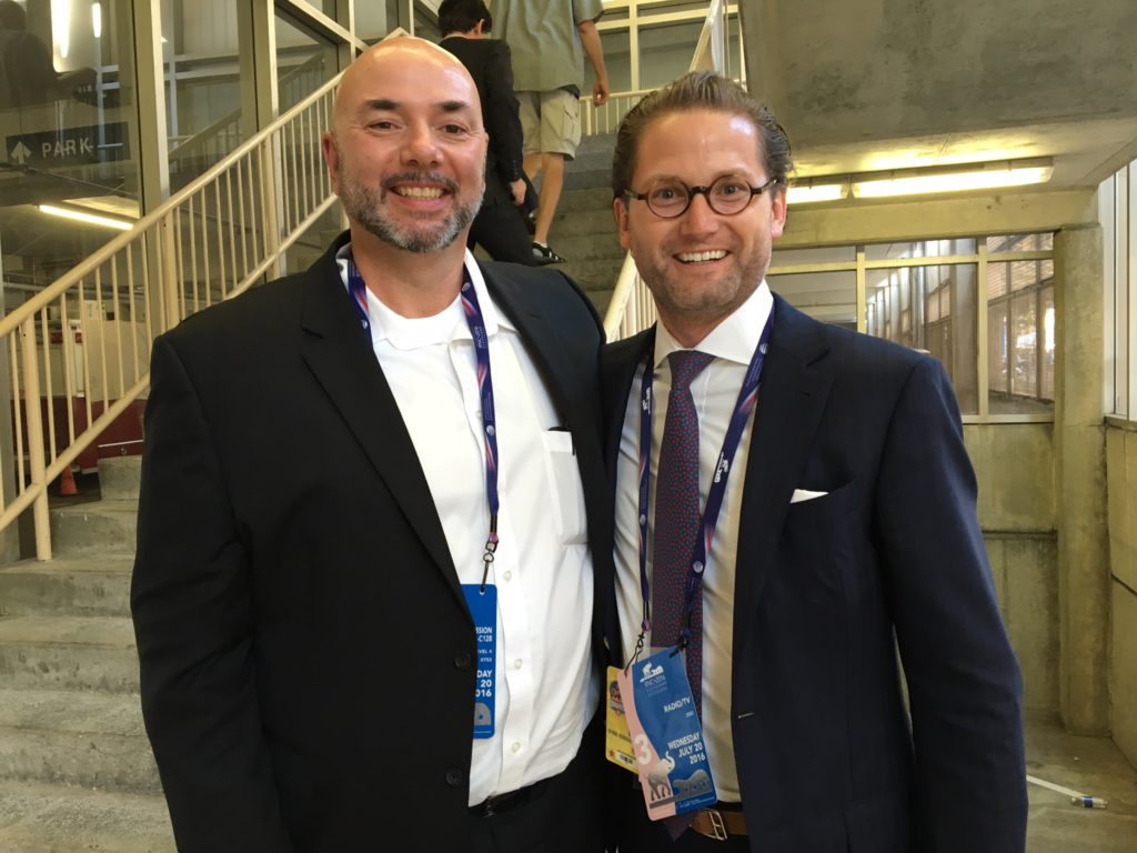 Sam and Gary Byrne at the GOP Convention in Cleveland